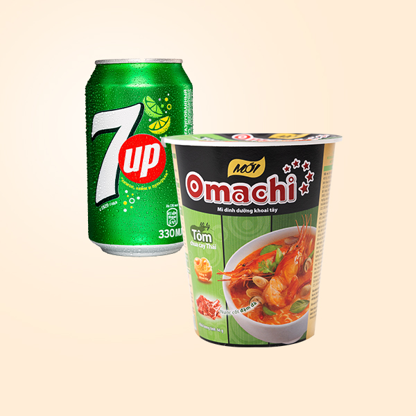 Instant Noodles and Drink <br ><strong>Price: 55,000 VND</strong>